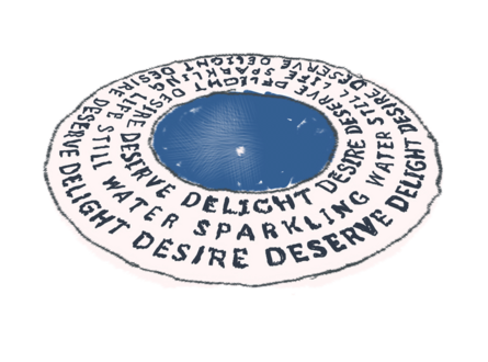 Kunstwerk Ana Maria Tavares, Desire, Deserve, Delight, Sparkling Water, Still Life.